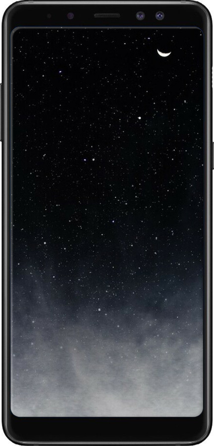 TPU чехол Голубые облака, Голубая луна для Samsung Galaxy A8 Plus 2018 A730F - 6396b-1345 изображение 