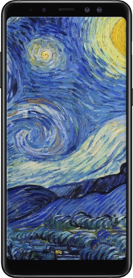 TPU чехол «Зоряна ніч» Вінсента Ван Гога для Samsung Galaxy A8 Plus 2018 A730F - 6433b-1345 изображение 