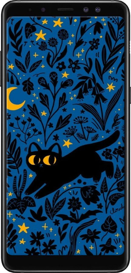 TPU чехол Летняя ночь для Samsung Galaxy A8 Plus 2018 A730F - 6472b-1345 изображение 