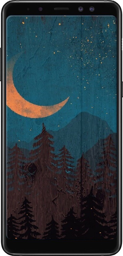 TPU чехол Звездный лес для Samsung Galaxy A8 Plus 2018 A730F - 6480b-1345 изображение 
