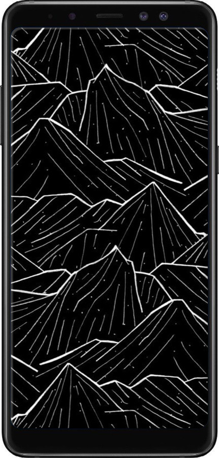TPU чехол С изображением Темных гор для Samsung Galaxy A8 Plus 2018 A730F - 6489b-1345 изображение 