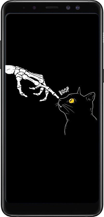 TPU чехол Кішка для Samsung Galaxy A8 Plus 2018 A730F - 6505b-1345 изображение 