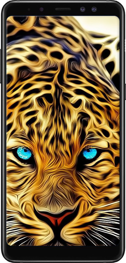 TPU чехол Леопард для Samsung Galaxy A8 Plus 2018 A730F - 6611b-1345 изображение 