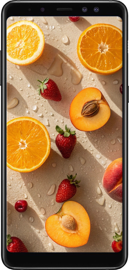 TPU чехол Фрукти 3 для Samsung Galaxy A8 Plus 2018 A730F - 6703b-1345 изображение 