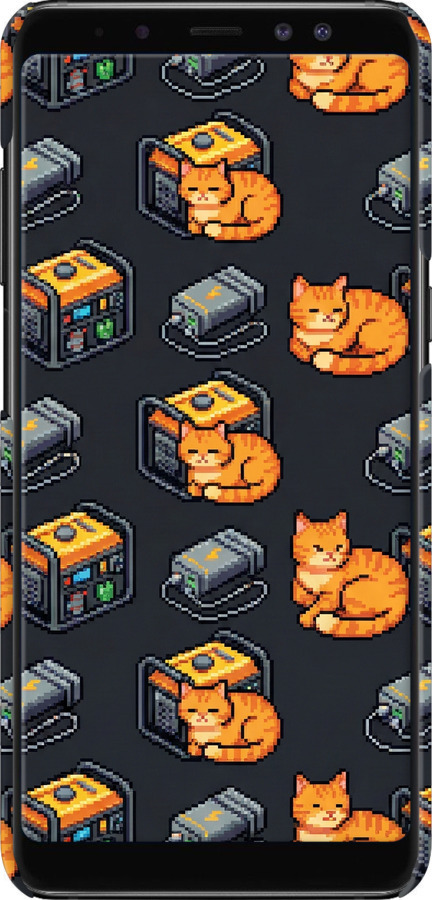 3D пластиковый матовый чехол Autonomous Zone для Samsung Galaxy A8 Plus 2018 A730F - 6771m-1345 изображение 