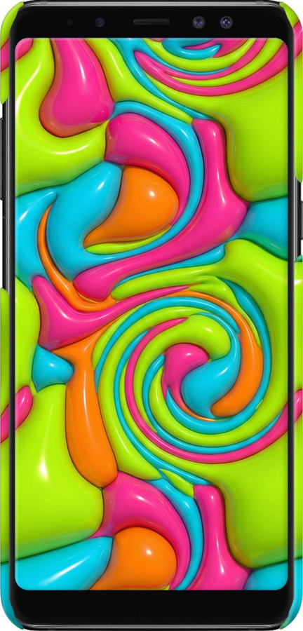 3D пластиковый матовый чехол Y2K Jelly Dream для Samsung Galaxy A8 Plus 2018 A730F - 6780m-1345 изображение 