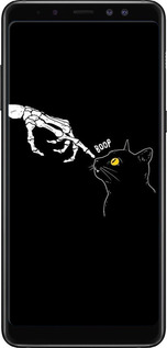 2D пластиковый чехол Кошка для Samsung Galaxy A8 Plus 2018 A730F - 6505t-1345 изображение 