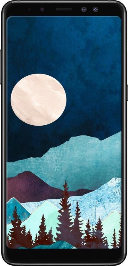 2D пластиковий чехол Гірська ідилія нічний краєвид для Samsung Galaxy A8 Plus 2018 A730F - 6488t-1345 изображение 