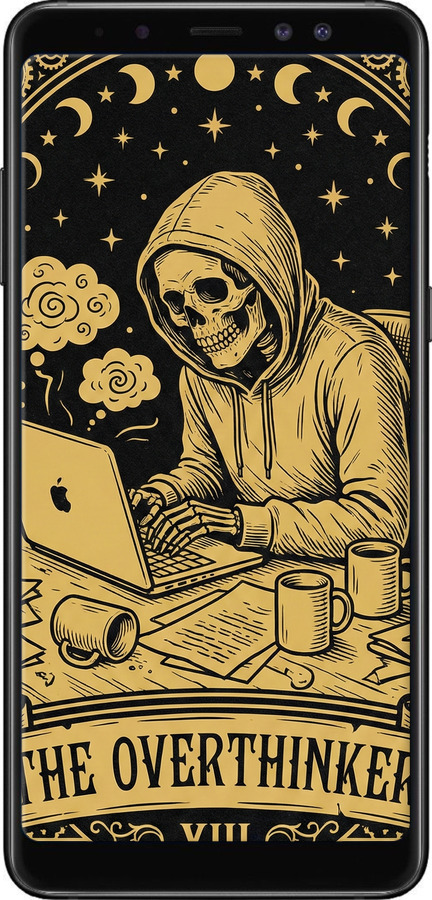 2D пластиковий чехол The Overthinker для Samsung Galaxy A8 Plus 2018 A730F - 6774t-1345 изображение 