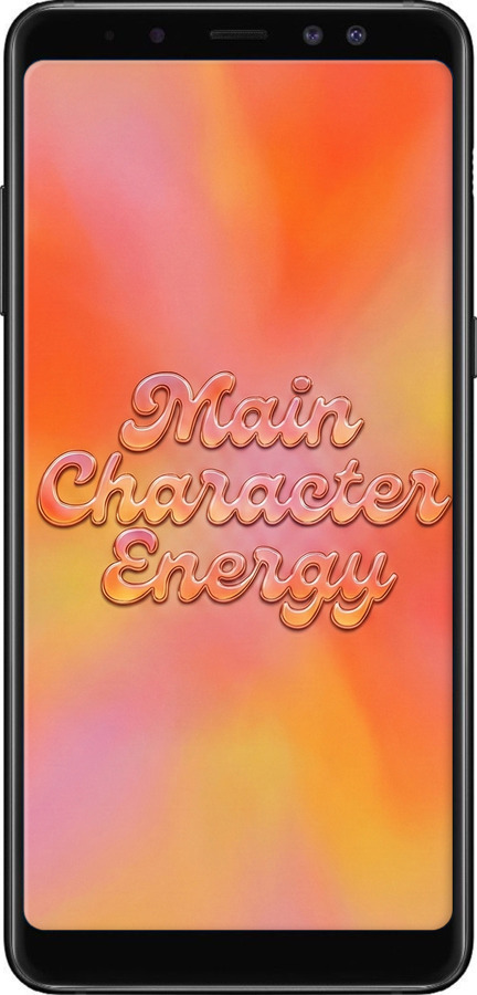 2D пластиковый чехол Aura Gradient Main Character Energy Aesthetic Y2K для Samsung Galaxy A8 Plus 2018 A730F - 6783t-1345 изображение 