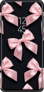 3D пластиковий матовий чехол Coquette Ribbons Dark Coquette для Samsung Galaxy A8S - 6767m-1636 изображение 
