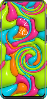 3D пластиковий матовий чехол Y2K Jelly Dream для Samsung Galaxy A8S - 6780m-1636 изображение 