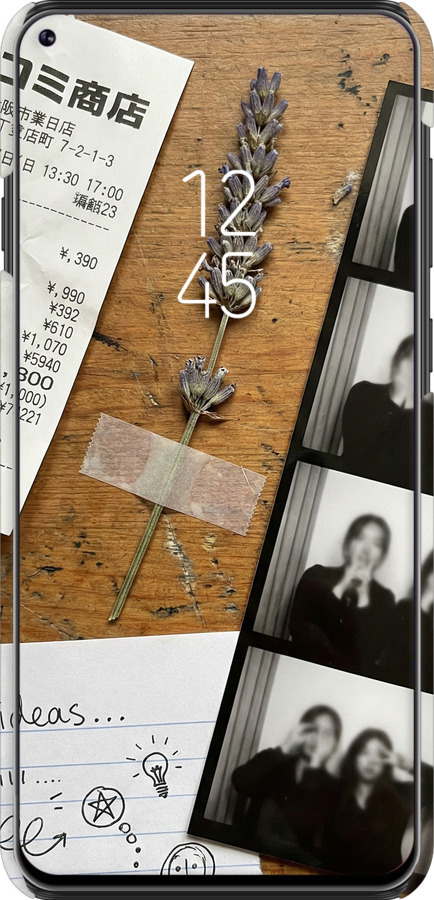 3D пластиковый матовый чехол Aesthetic Scrapbook Collage для Samsung Galaxy A8S - 6773m-1636 изображение 