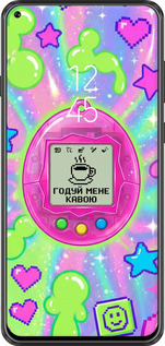 Силіконовий чехол Y2K Aesthetic Retro Pet: Годуй мене кавою для Samsung Galaxy A8S - 6784u-1636 изображение 