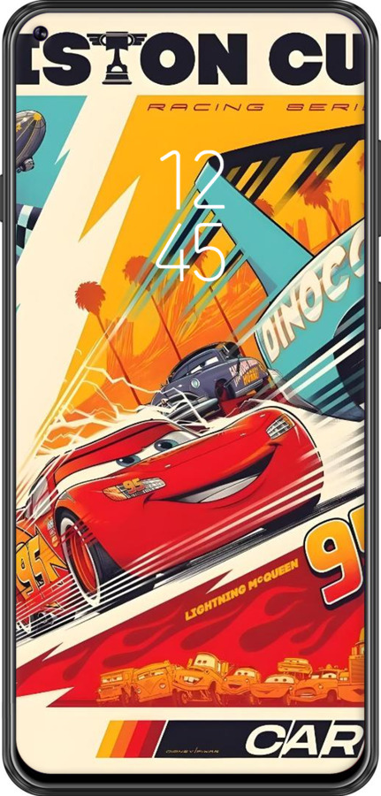 Силіконовий чехол Тачки для Samsung Galaxy A8S - 6288u-1636 изображение 