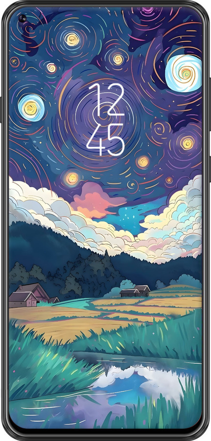 Силіконовий чехол Креативний арт для Samsung Galaxy A8S - 6322u-1636 изображение 