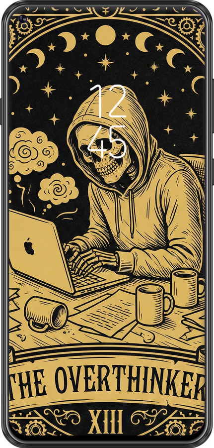 Силиконовый чехол The Overthinker для Samsung Galaxy A8S - 6774u-1636 изображение 