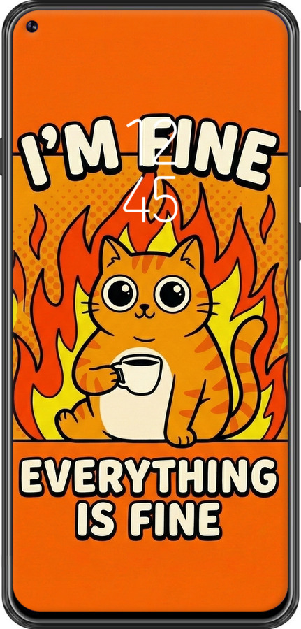 Силиконовый чехол Funny Cat для Samsung Galaxy A8S - 6786u-1636 изображение 