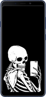 TPU чехол Скелет делает Selfie для Samsung Galaxy A9 (2018) - 6535b-1503 изображение 