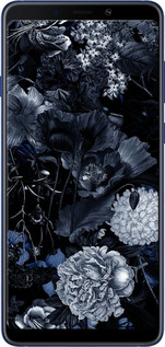 TPU чехол Абстрактный цветочный рисунок в синих тонах для Samsung Galaxy A9 (2018) - 6539b-1503 изображение 