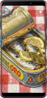 3D пластиковый матовый чехол Vintage Sardine Tin Phone для Samsung Galaxy A9 (2018) - 6772m-1503 изображение 