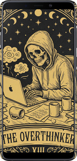 3D пластиковый матовый чехол The Overthinker для Samsung Galaxy A9 (2018) - 6774m-1503 изображение 