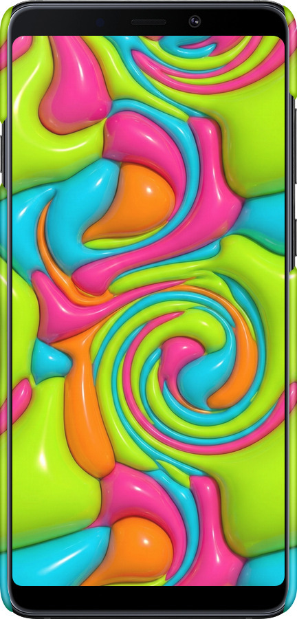 3D пластиковый матовый чехол Y2K Jelly Dream для Samsung Galaxy A9 (2018) - 6780m-1503 изображение 