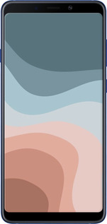 Силіконовий чехол З синіми та рожевими хвилями в стилі ретро для Samsung Galaxy A9 (2018) - 6532u-1503 изображение 