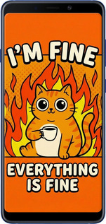 2D пластиковий чехол Funny Cat для Samsung Galaxy A9 (2018) - 6786t-1503 изображение 