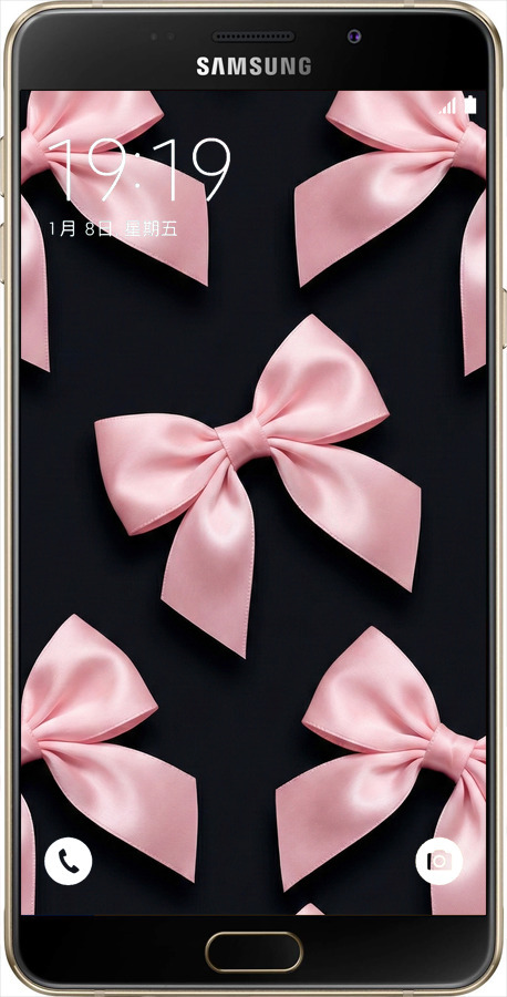 Силиконовый чехол Coquette Ribbons Dark Coquette для Samsung Galaxy A9 A9000 - 6767u-107 изображение 