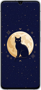 Силіконовий чехол Cute Cat Celestial/Witchy для Samsung Galaxy A90 5G - 6787u-1800 изображение 