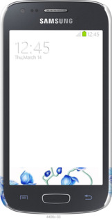 3D пластиковый глянцевый чехол Голубые орхидеи для Samsung Galaxy Ace 3 Duos s7272 - 4406c-33 изображение 