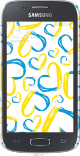 3D пластиковый глянцевый чехол Сердца UA для Samsung Galaxy Ace 3 Duos s7272 - 5292c-33 изображение 