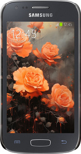 3D пластиковый глянцевый чехол Оранжевые розы для Samsung Galaxy Ace 3 Duos s7272 - 5944c-33 изображение 