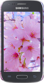 3D пластиковый глянцевый чехол Сакура для Samsung Galaxy Ace 3 Duos s7272 - 6029c-33 изображение 