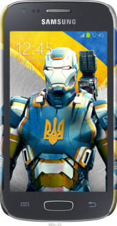 3D пластиковий глянцевий чехол Український кіборг  для Samsung Galaxy Ace 3 Duos s7272 - 980c-33 изображение 