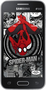 Силіконовий чехол Человек паук для Samsung Galaxy Ace 4 Lite G313h - 6279u-208 изображение 