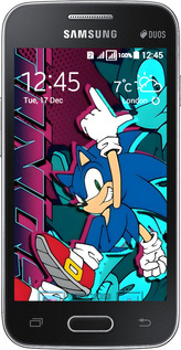 Силиконовый чехол Соник для Samsung Galaxy Ace 4 Lite G313h - 6284u-208 изображение 