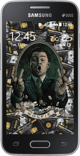 Силіконовий чехол Волк с валл стрит для Samsung Galaxy Ace 4 Lite G313h - 6287u-208 изображение 