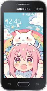 Силиконовый чехол Девочка аниме радуга для Samsung Galaxy Ace 4 G313 - 6304u-207 изображение 