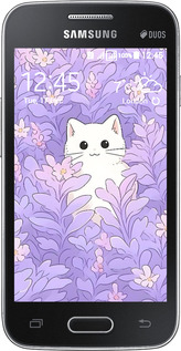 Силиконовый чехол Котик в цветах для Samsung Galaxy Ace 4 Lite G313h - 6390u-208 изображение 