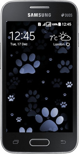 Силіконовий чехол З синіми відбитками лап для Samsung Galaxy Ace 4 Lite G313h - 6441u-208 изображение 