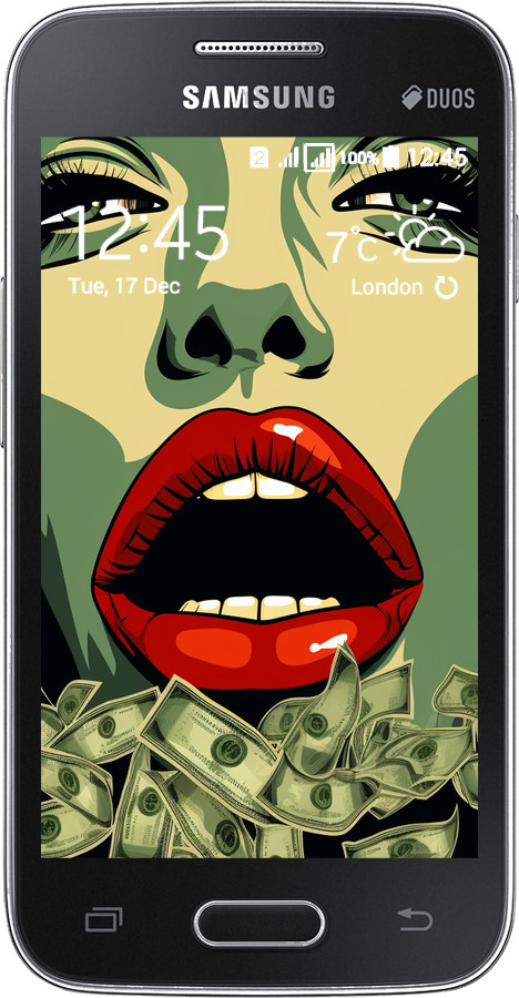 Силіконовий чехол Великі гроші 2 для Samsung Galaxy Ace 4 G313 - 5668u-207 изображение 