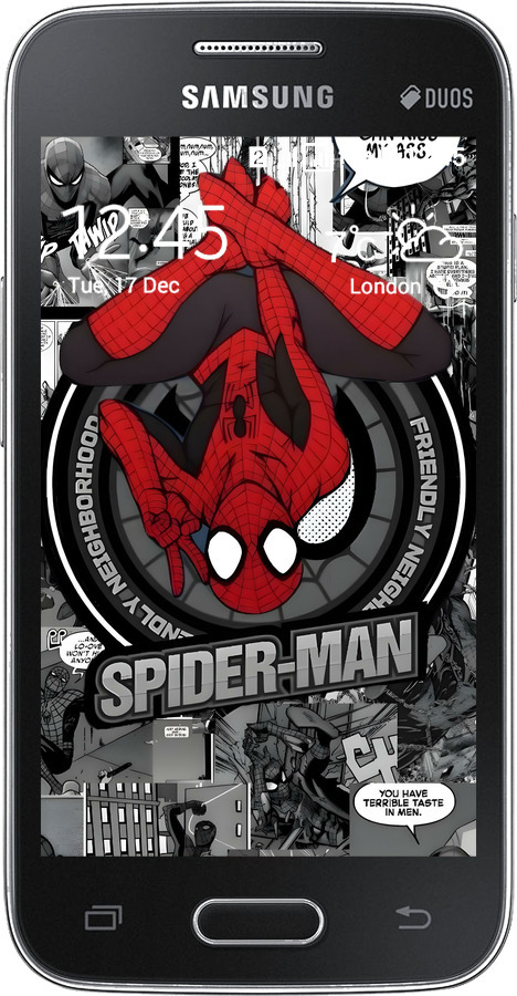 Силіконовий чехол Человек паук для Samsung Galaxy Ace 4 Lite G313h - 6279u-208 изображение 