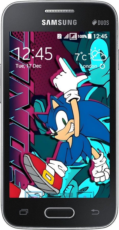 Силиконовый чехол Соник для Samsung Galaxy Ace 4 Lite G313h - 6284u-208 изображение 