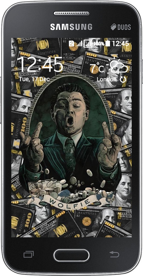 Силіконовий чехол Волк с валл стрит для Samsung Galaxy Ace 4 Lite G313h - 6287u-208 изображение 