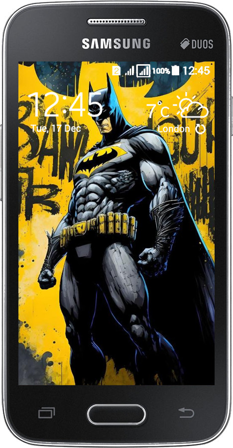 Силіконовий чехол Бетмен для Samsung Galaxy Ace 4 Lite G313h - 6290u-208 изображение 