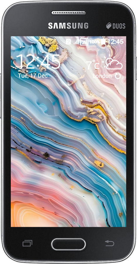 Силиконовый чехол Мрамор красивый для Samsung Galaxy Ace 4 G313 - 6376u-207 изображение 