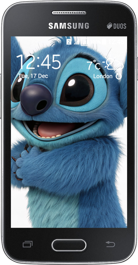 Силиконовый чехол Стич 1 для Samsung Galaxy Ace 4 Lite G313h - 6686u-208 изображение 