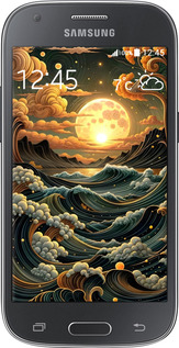 Силиконовый чехол Арт волны для Samsung Galaxy Ace Style G357 - 6332u-1110 изображение 